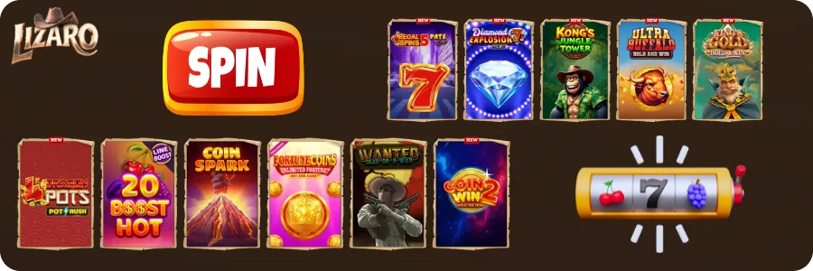 Most Popular Games at Lizaro Casino